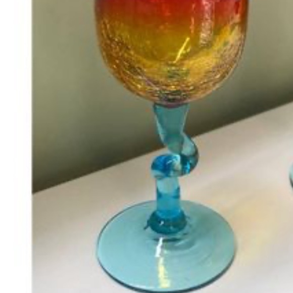 Ryukyu Glass mini wine glass cup graduation - Picture 3 of 4